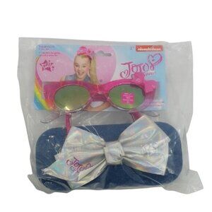 JoJo Siwa Sunglasses Youth Girls 3+ Pink With Bow Case UV Protection